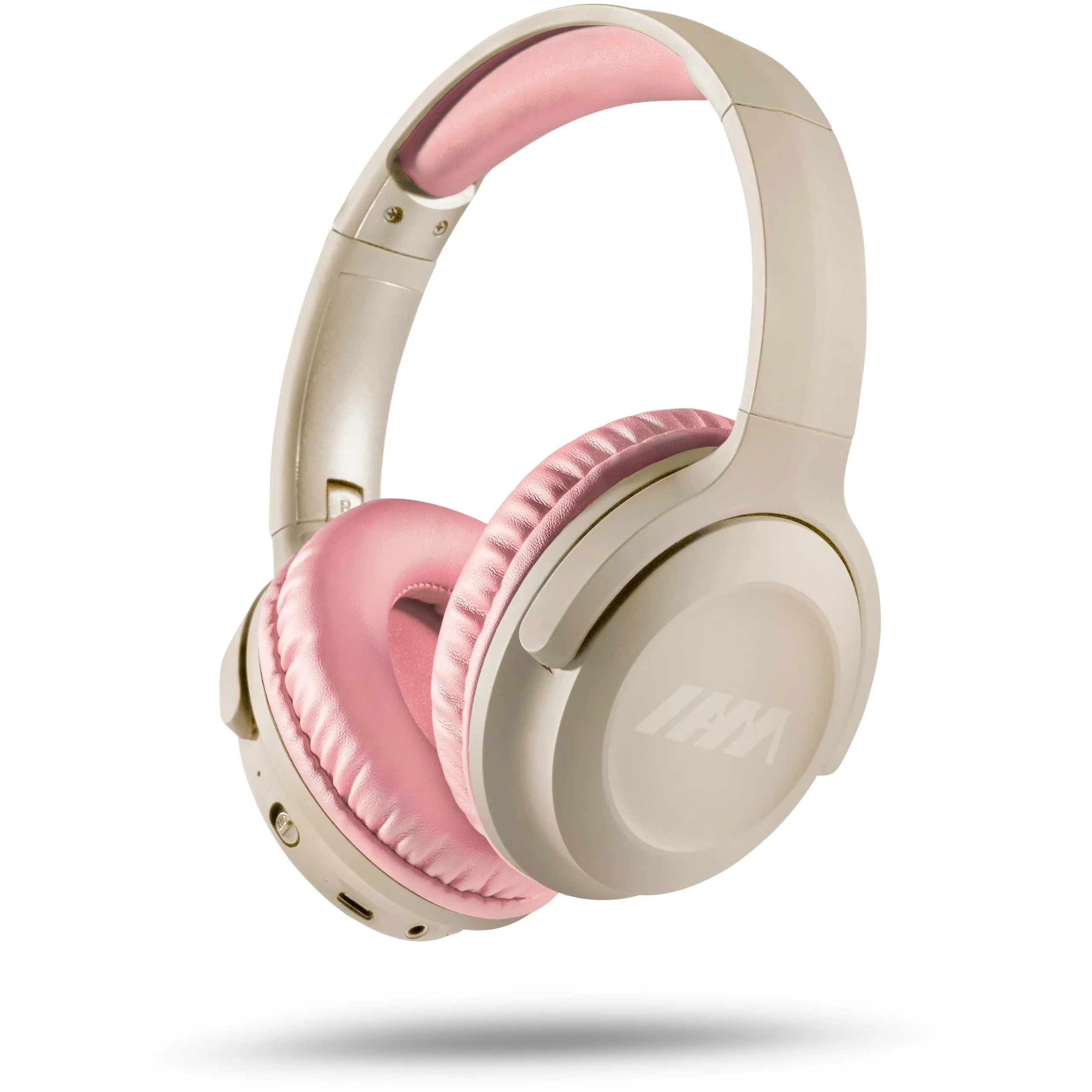 Active Noise Cancelling Wireless Over Ear Headphones Sand Dune x Pink Sand Bundle