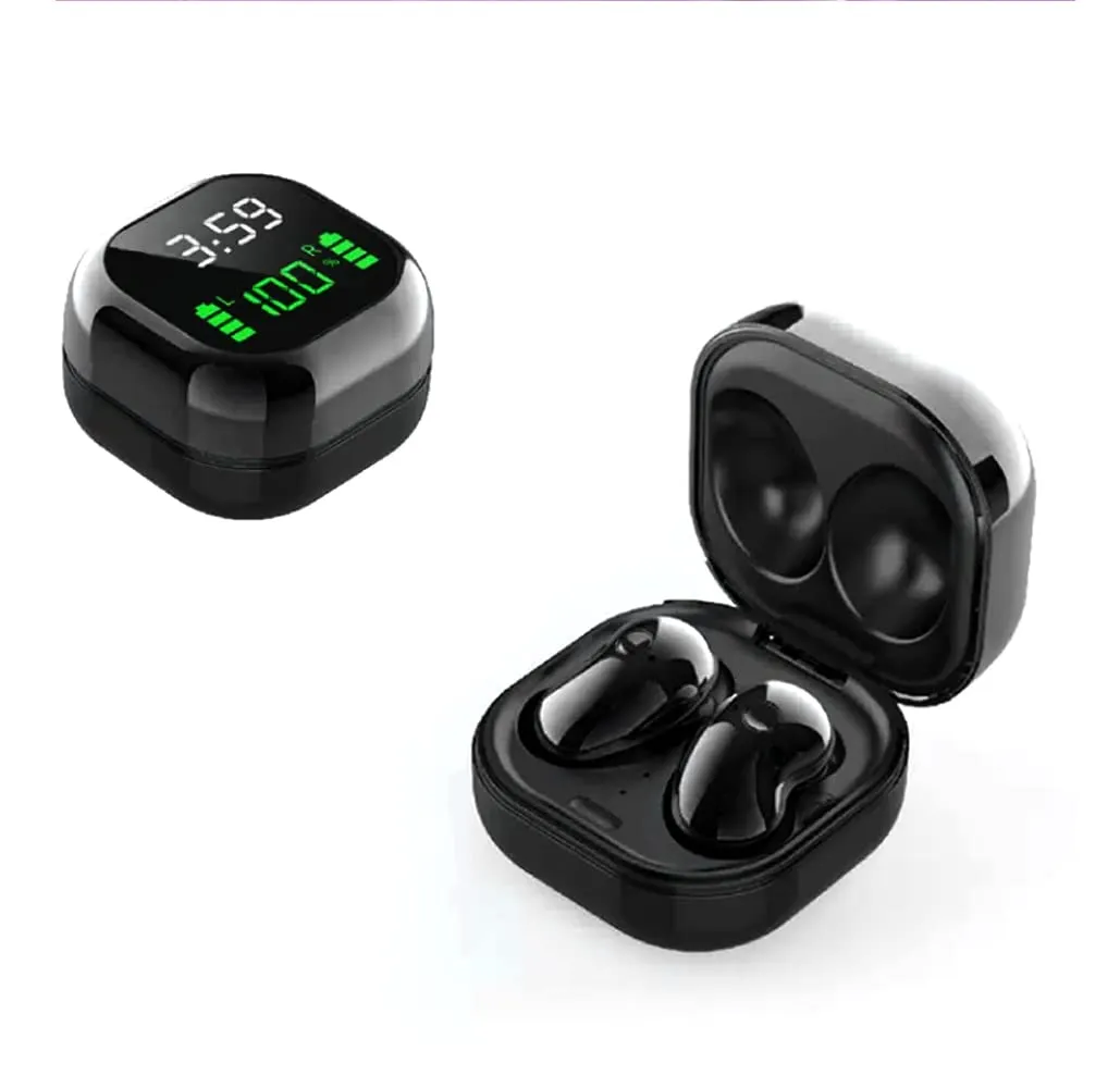 Acuvar Fully Wireless Bluetooth 5.1 Earbud Headphones - Rechargeable, Waterproof, Noise Cancelling (Black)