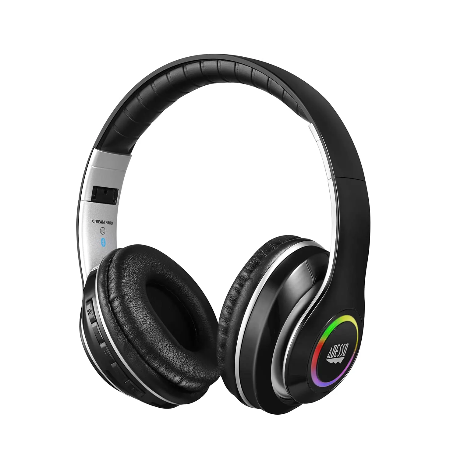 Adesso Xtream P500 Bluetooth Headphone with Microphone - Foldable, Noise Isolation, Multi-Platform