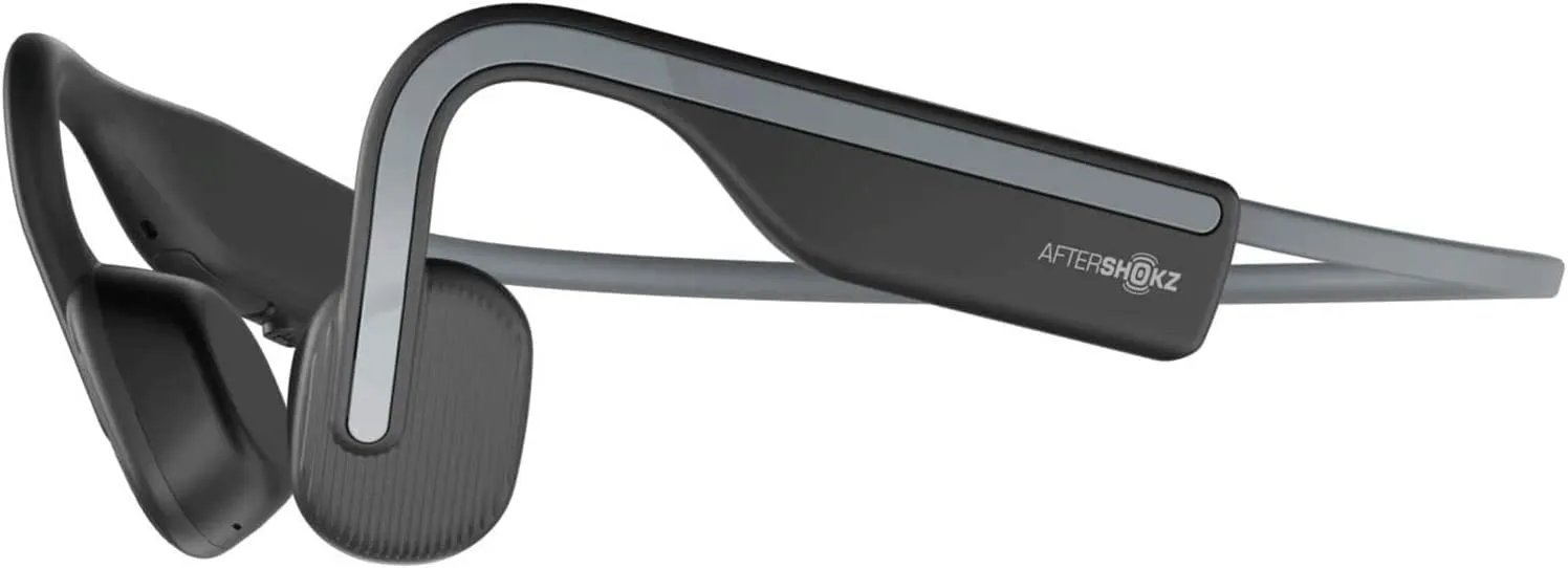 Aftershokz OpenMove Wireless Bone Conduction Headphones - Slate Grey, Lightweight and Comfortable