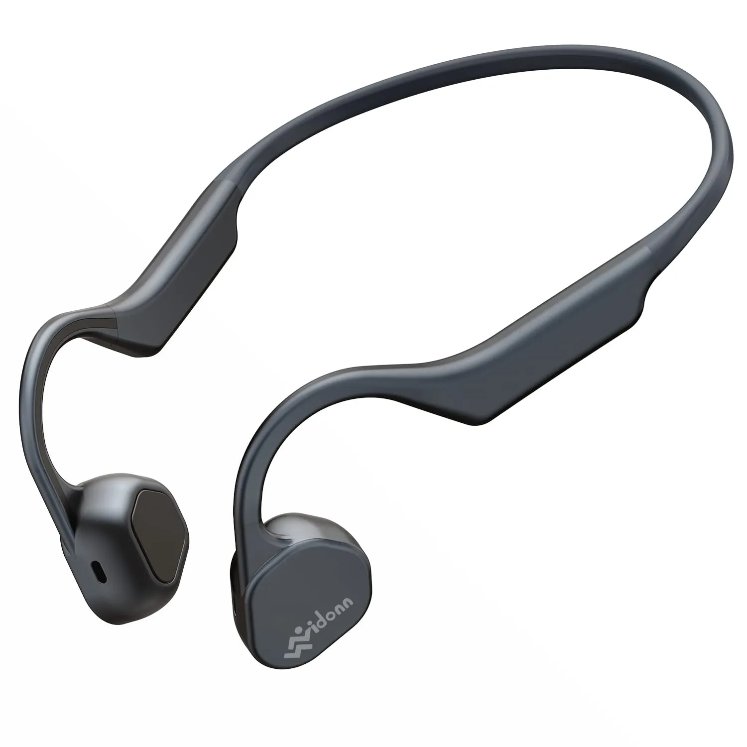 Air Conduction Headphones Bluetooth 5.0 - Sweatproof, Open-Ear Design, Long Battery Life, Black