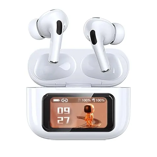 ANC+ENC Touch Screen Bluetooth Earphones - IPX4 Waterproof, Long Battery Life, Ergonomic Fit