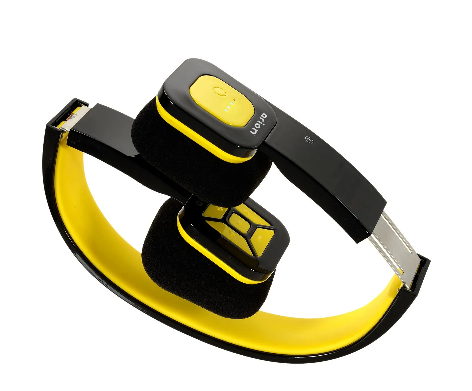 Arion ARHP200BF Foldable Bluetooth Headphone - Black/Yellow, Wireless Streaming & Hands-Free Calling