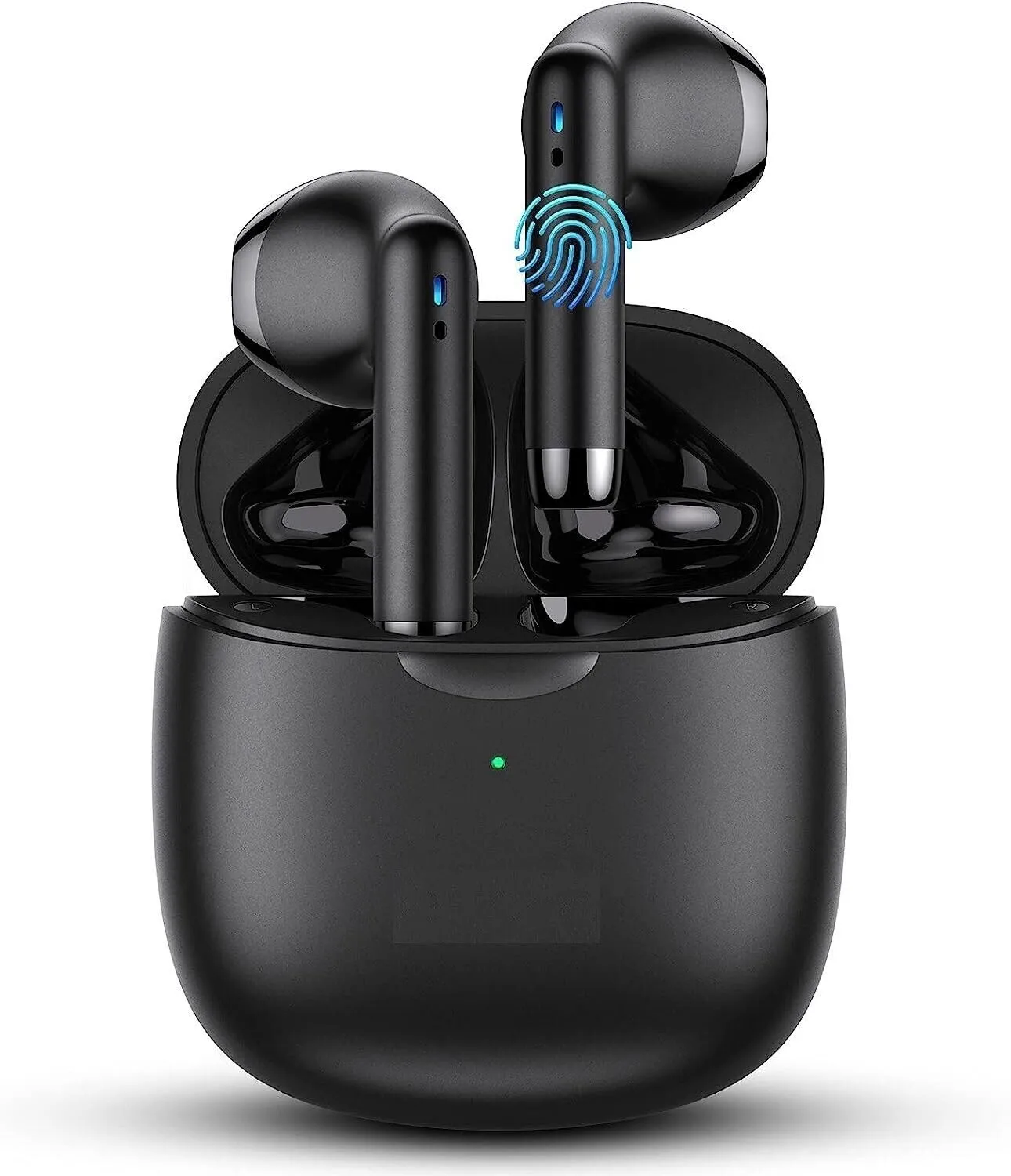 AT&T Fusion 5G Wireless Earbuds with Mic, Touch Control, Bluetooth 5.0 - Black