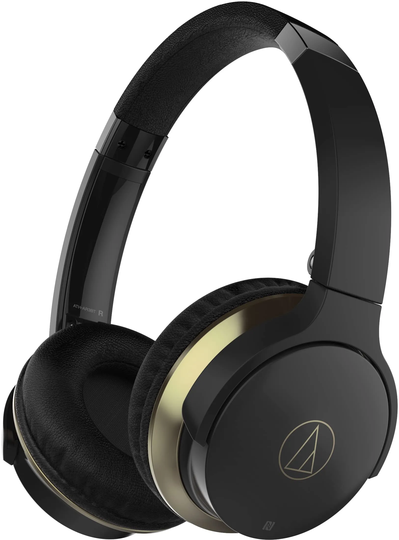 Audio-Technica ATH-AR3BTBK On-Ear Bluetooth Headphones with Mic, Black - 30 Hour Battery Life