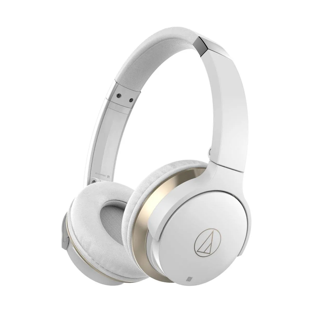 Audio-Technica ATH-AR3BTBK SonicFuel Wireless Bluetooth Headphones with Mic & Control, White