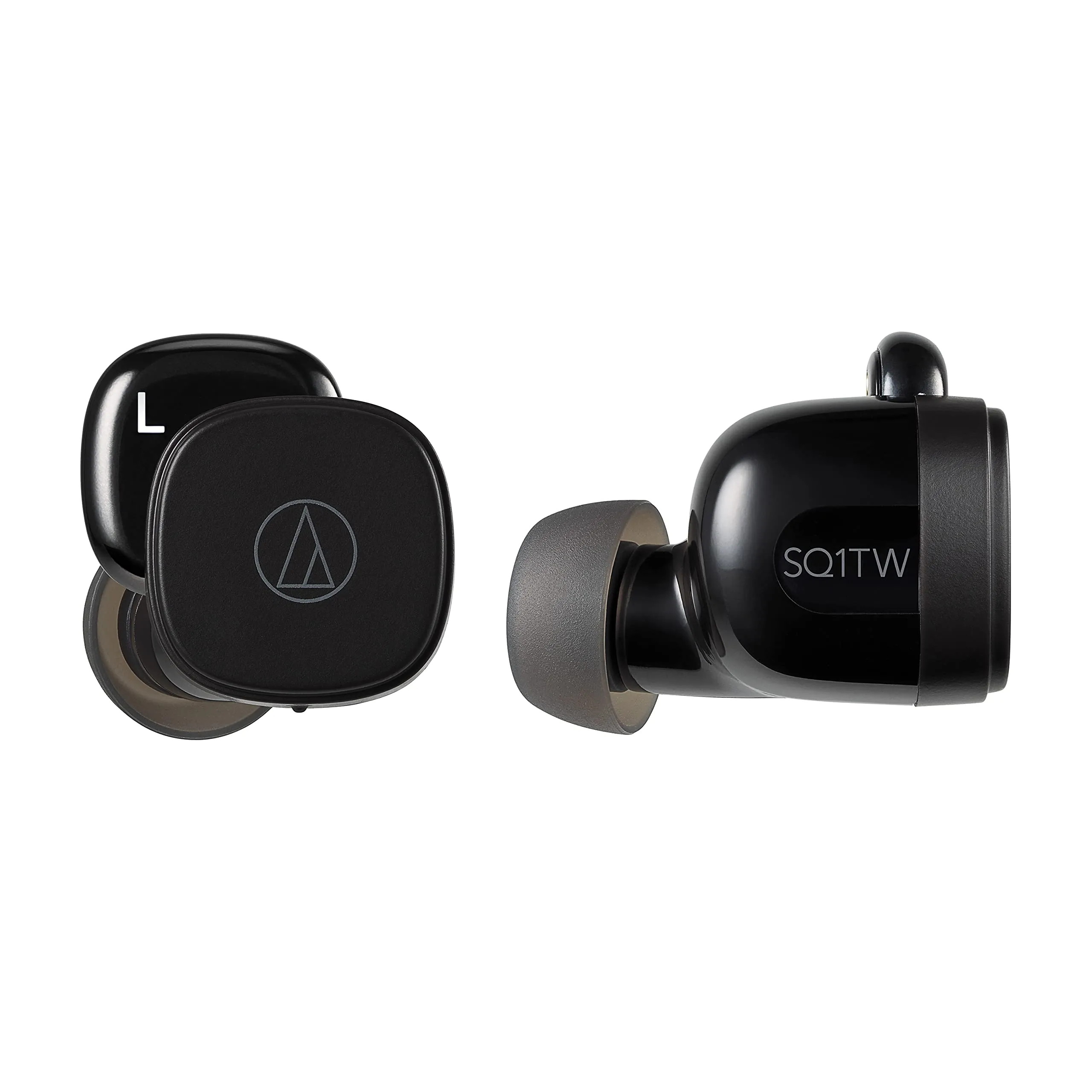 Audio-Technica ATH-SQ1TWBK Wireless In-Ear Headphones, Black - Comfortable Fit, Touch Control