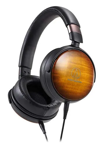 Audio-Technica ATH-WP900 Over-Ear Headphones, Flame Maple/Black, Wired, High-Resolution Audio