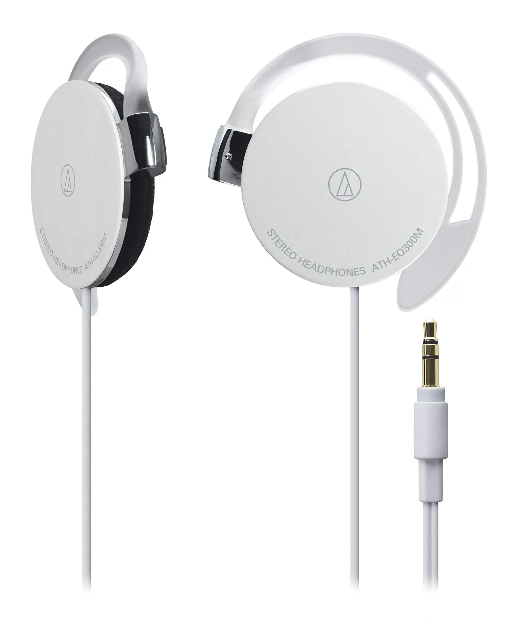 Audio Technica ATH-EQ300M WH White Ear-Fit Headphones - Ultra Thin, Lightweight, Clear Sound