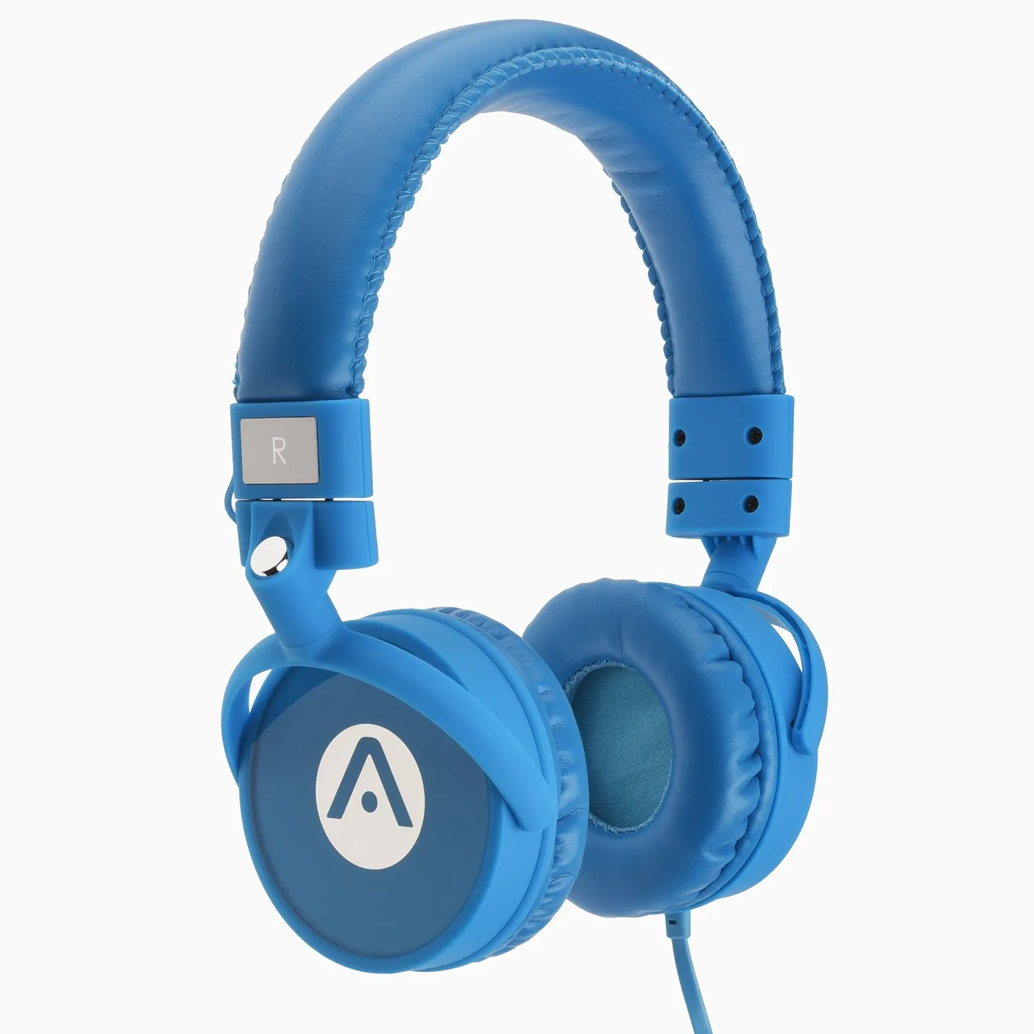 Audiomate A7 Noise-Isolating Wired Stereo Extra Bass Headphones - Cyan, Tangle-Free, Built-in Mic