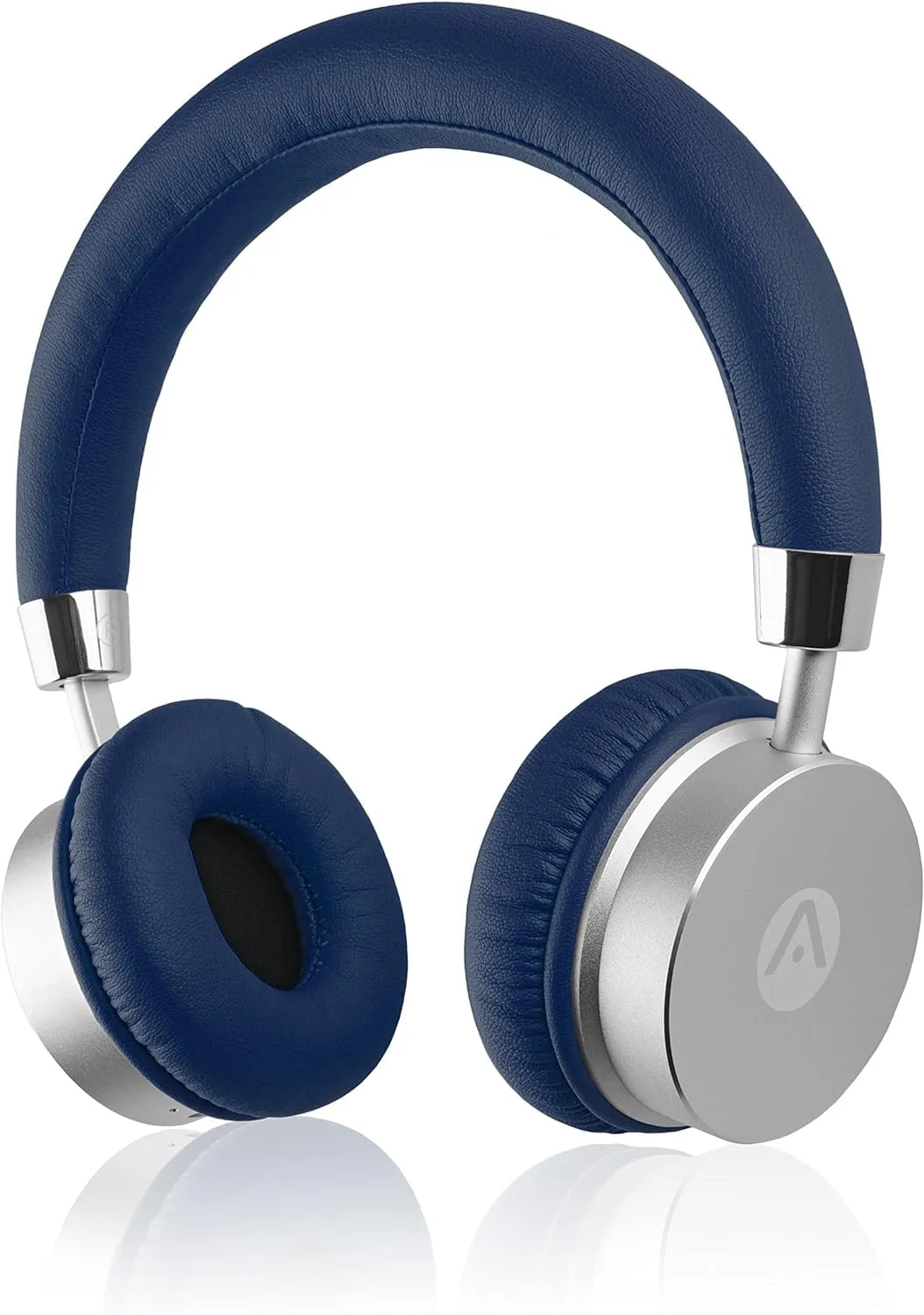 Audiomate BT905 Lightweight Wireless Bluetooth Stereo Headphones, Blue, 12-Hour Battery, HD Audio