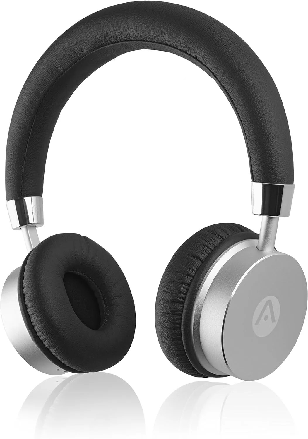 Audiomate BT905 Wireless Bluetooth Headphones, Elegant HD Audio, Leatherette Ear Cups, Black