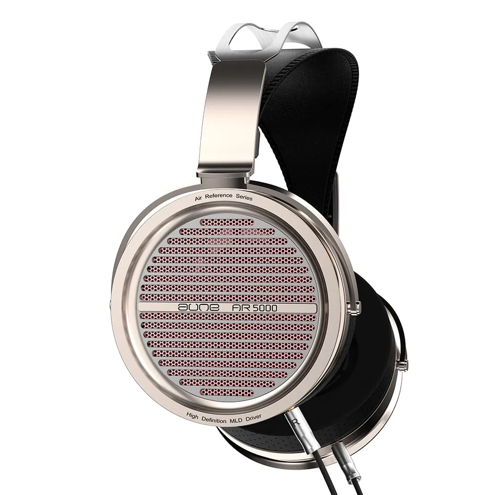 Aune AR5000 HiFi Headphones - Open-Back, 50mm MLD Driver, Dynamic, Detachable Cable, Over-Ear