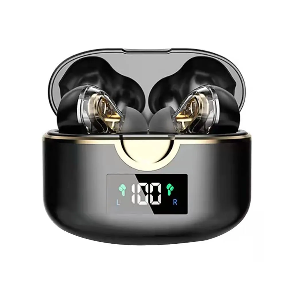 AXX True Wireless Bluetooth Earbuds Touch Control Waterproof In-Ear with Mic, Black (T22)