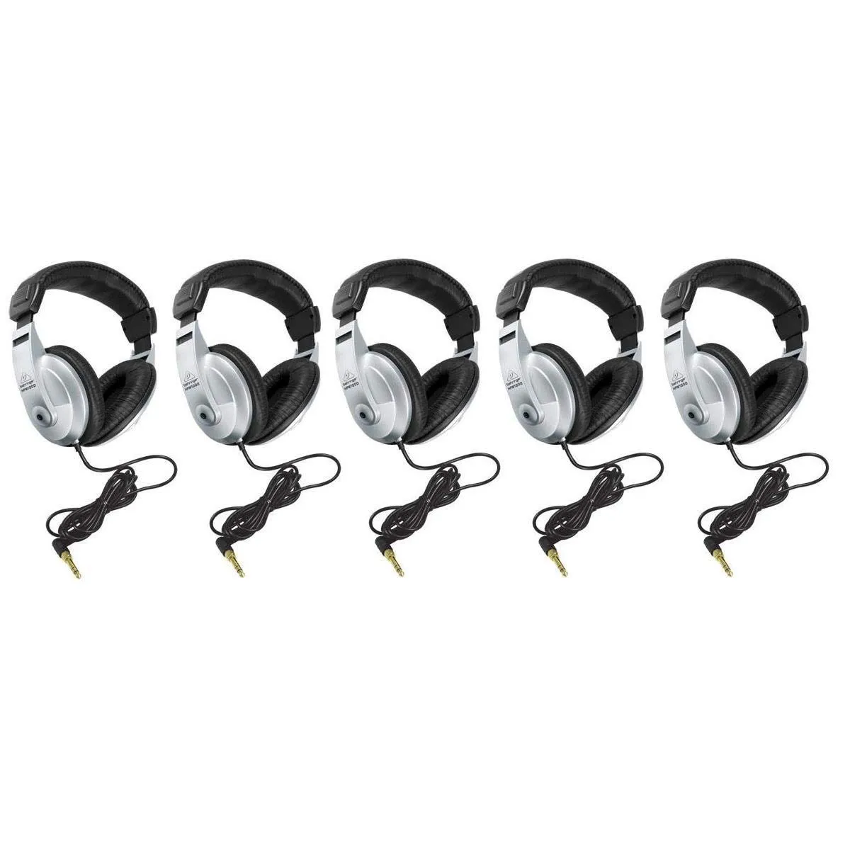 Behringer HPM1000 5 Pack Multi-Purpose Stereo Headphones with Adapter and 1 Year Warranty