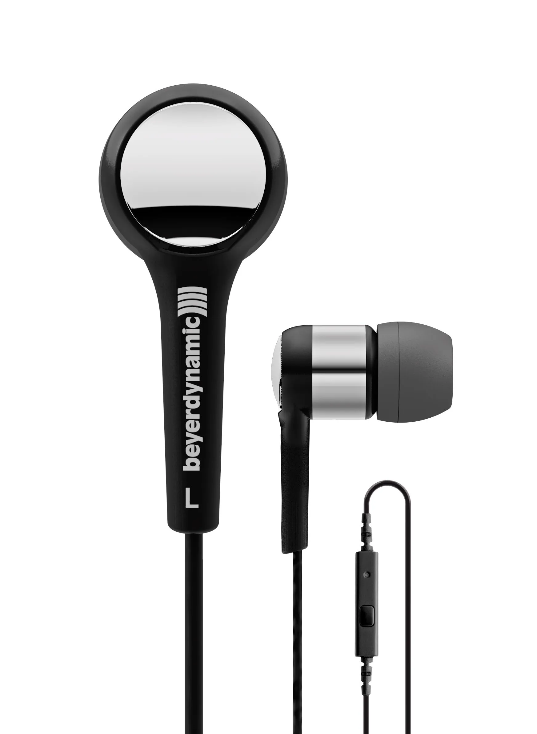 beyerdynamic MMX 102 iE in-Ear Headphones Black/Silver with Impressive Sound and Comfort