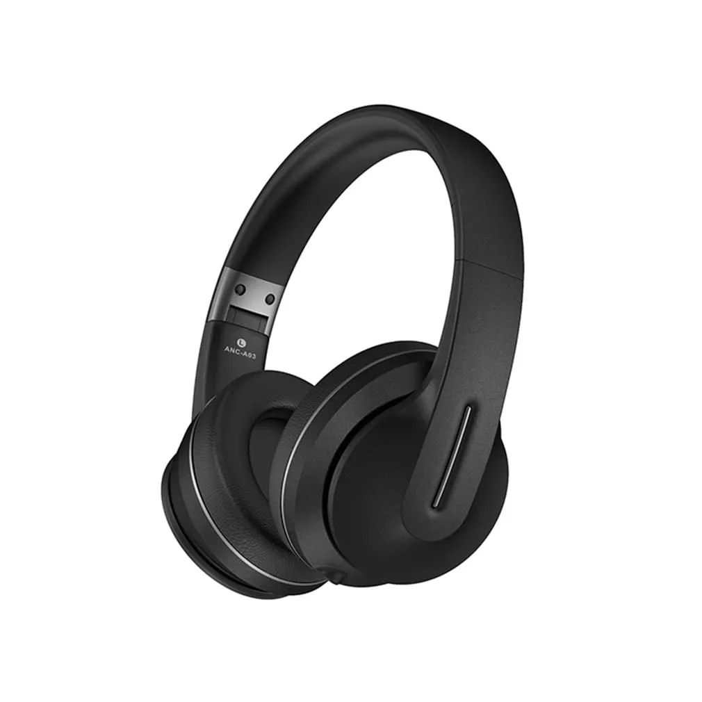 Bluetooth 5.0 Wireless Headphones with Active Noise Cancelling, 28h Battery Life, Black