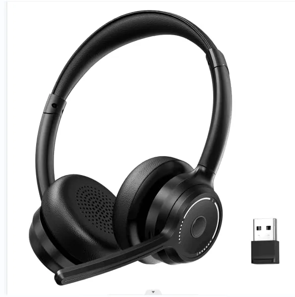 Bluetooth Active Noise Cancelling Over Ear Headphones, 60 Hours Playtime, Comfortable Design