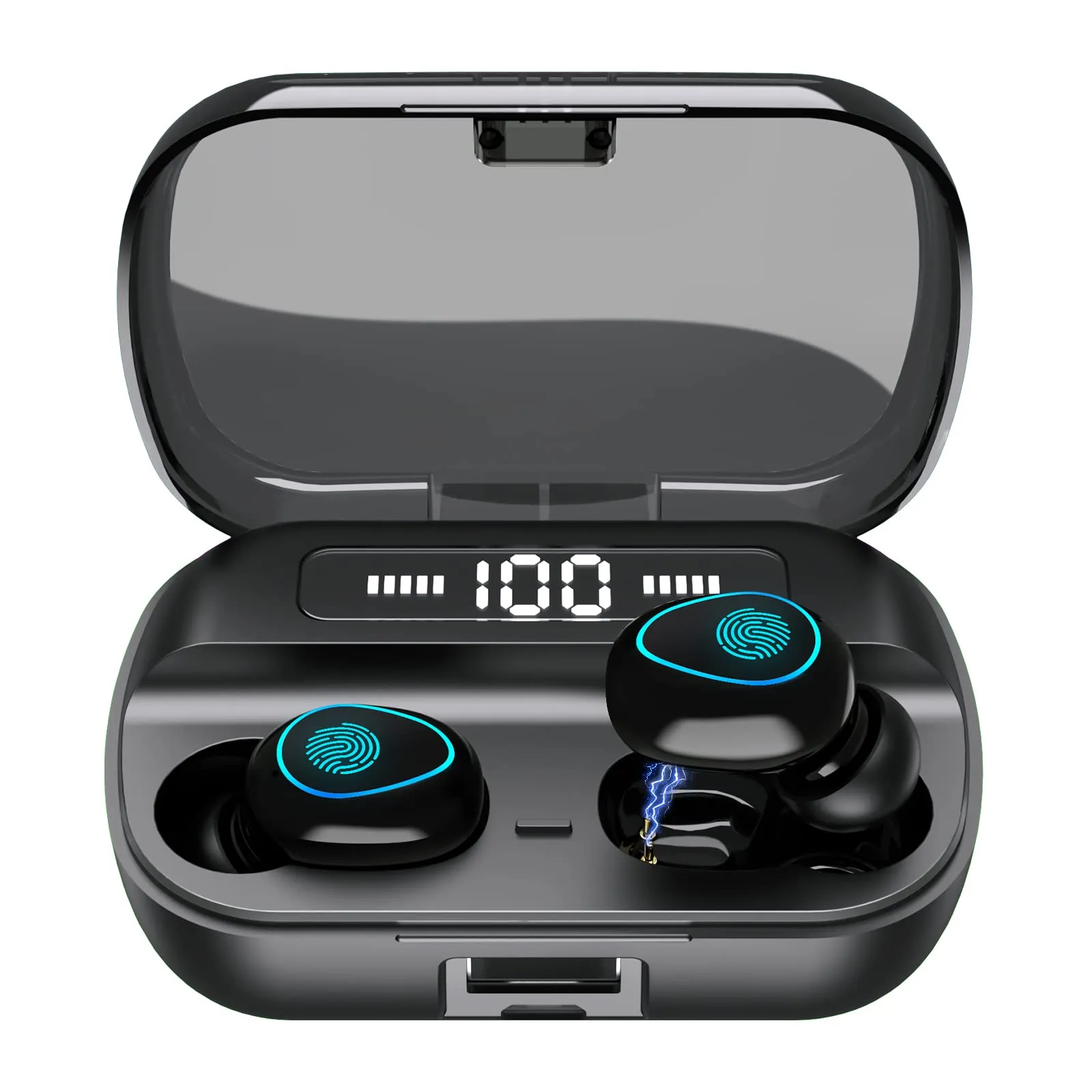 Bluetooth Earbuds IPX7 Waterproof Bluetooth 5.1 Stereo Earphones Premium Deep Bass Sound