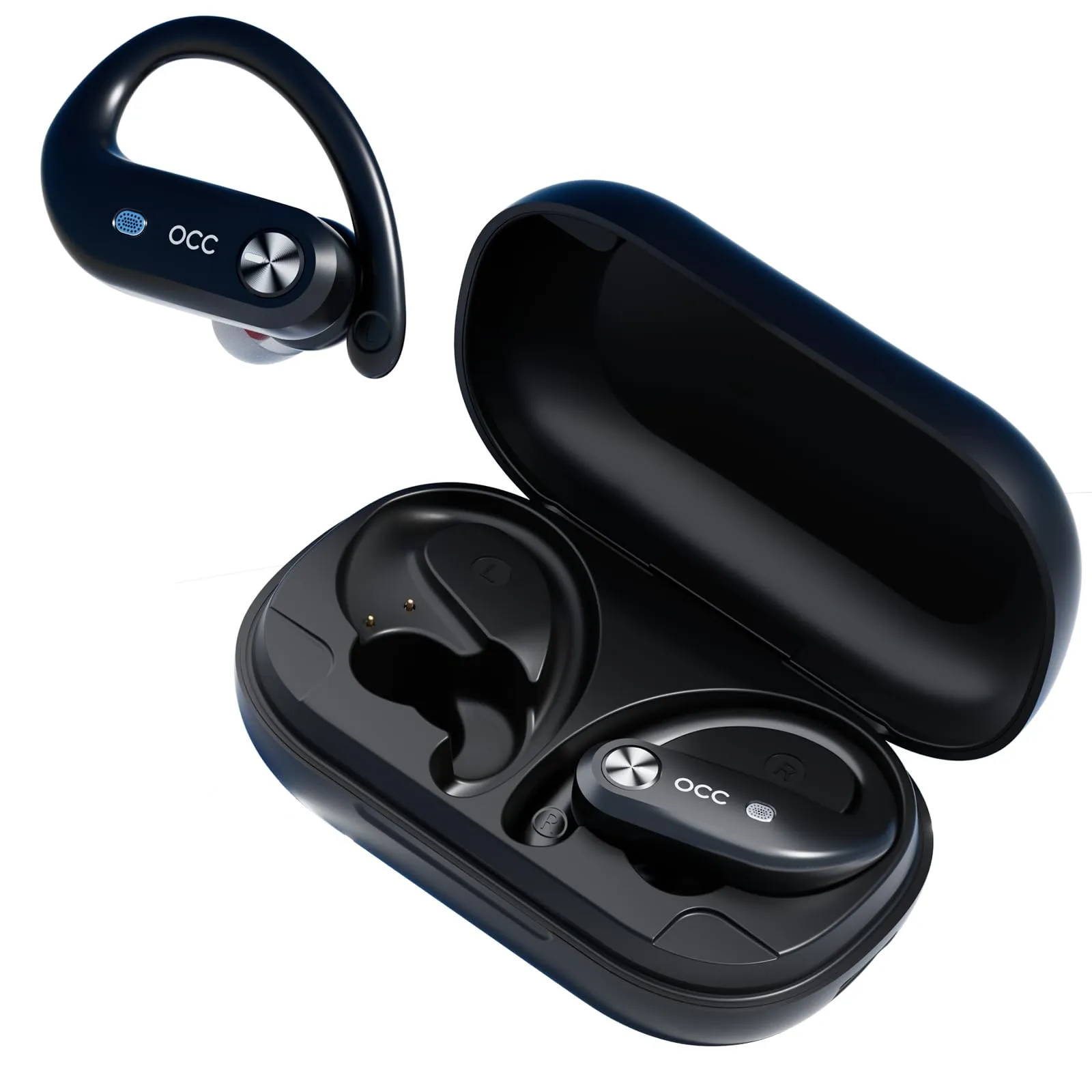 Bluetooth Headphones Ear Buds 180Hrs Playback Wireless Earbuds with LED Display & IPX7 Waterproof