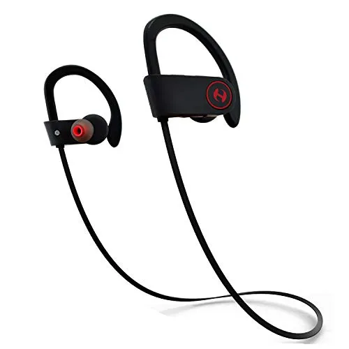 Bluetooth Headphones Hussar Magicbuds Wireless Sports Earphones IPX7 Waterproof HD Sound Black