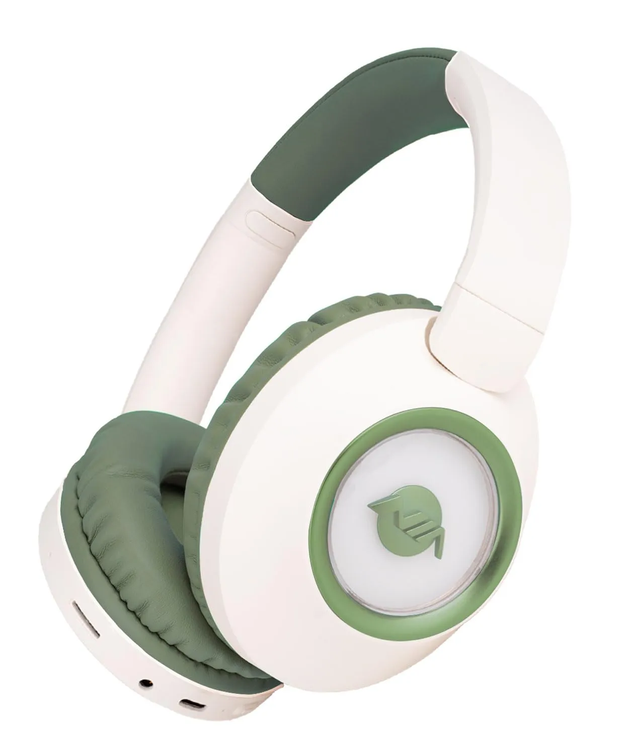 Bluetooth Headphones Over Ear, 20H Playtime, HD Microphone, Foldable Design, NX500, Green