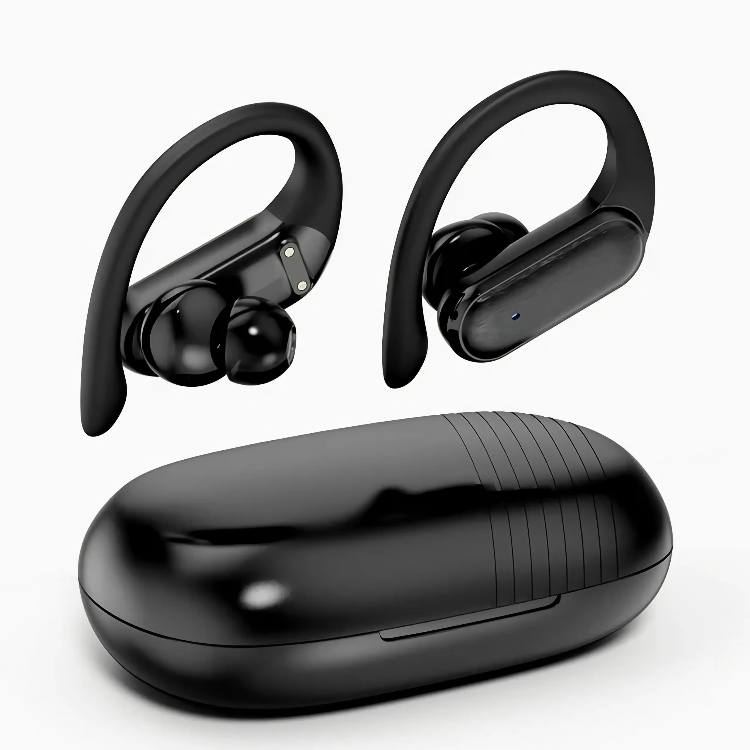 Bluetooth Headphones Wireless Earbuds 48H Playtime IPX7 Waterproof with Power Display Black