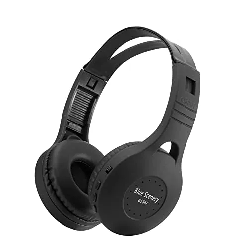 Bluetooth Over-Ear Headphones, Wireless Noise Cancelling Headset with Deep Bass & Fast Charging, Black