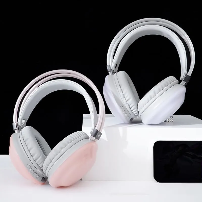 Bluetooth Over-Ear Wireless Headphones with Foldable Design, Lightweight, and Powerful Bass