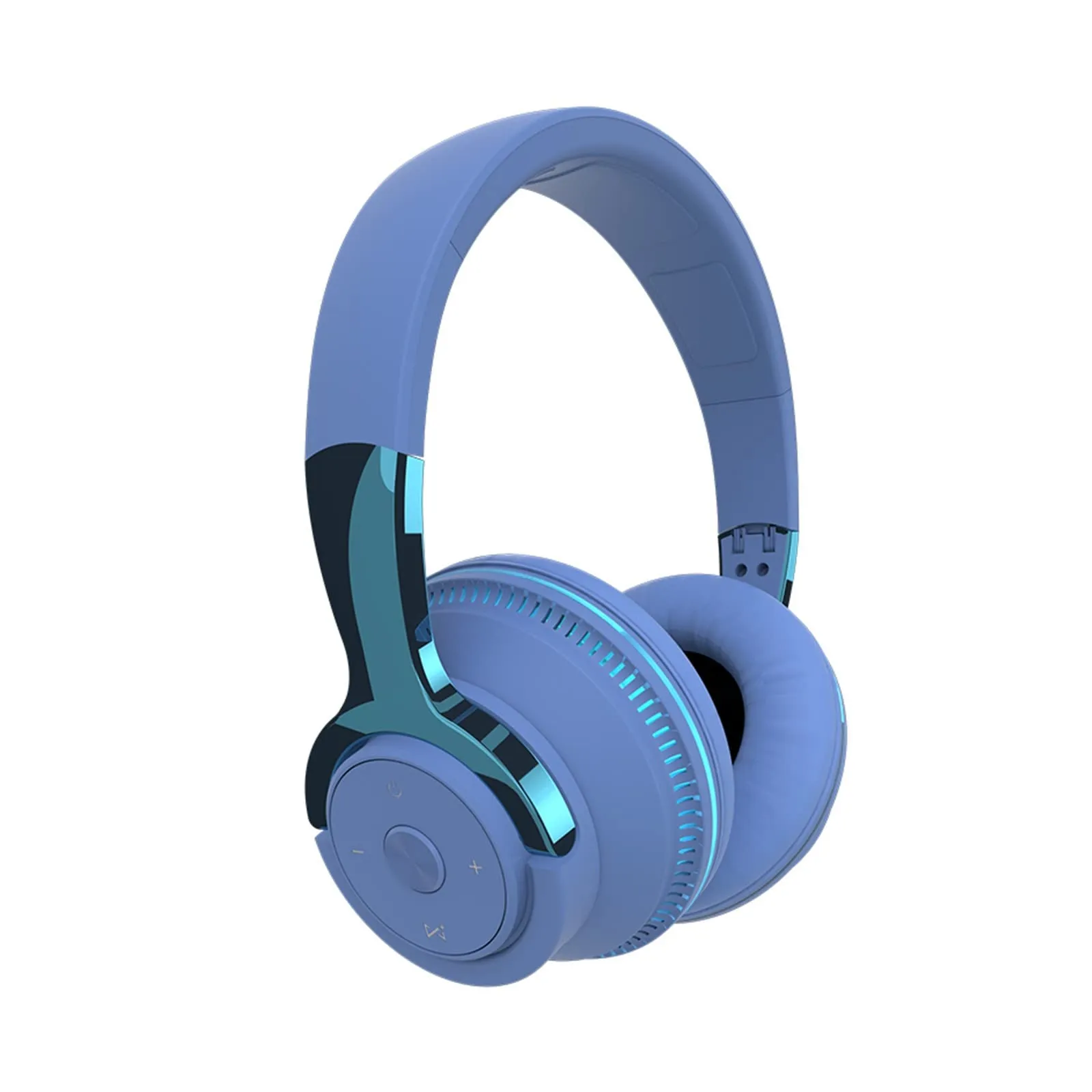 Bluetooth Over Ear Headphones Wireless, Noise Cancelling, Quick Charge, Lightweight, Navy