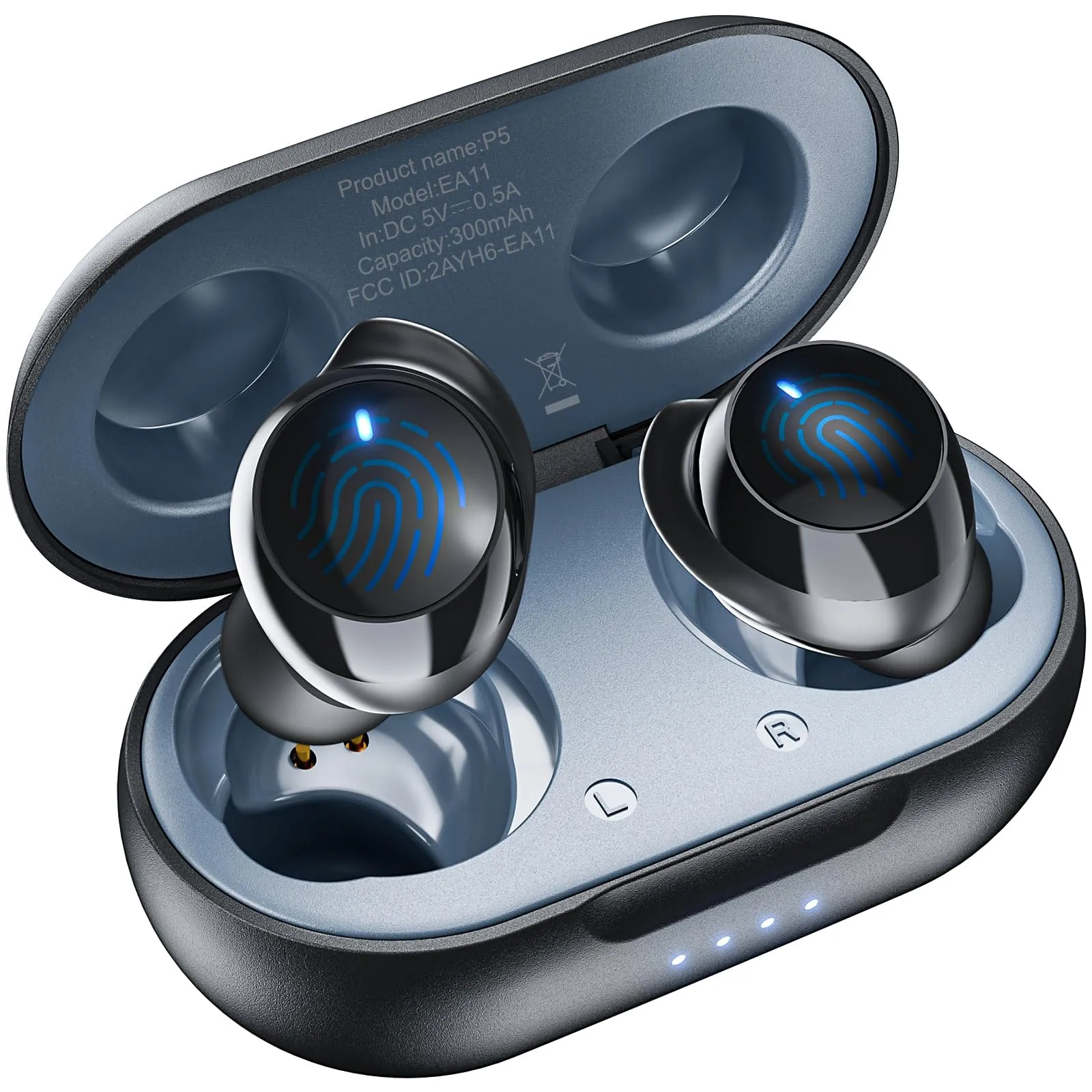 Bluetooth Wireless Earbuds, IPX6 Waterproof, Lightweight Headset with Microphone for iOS/Android