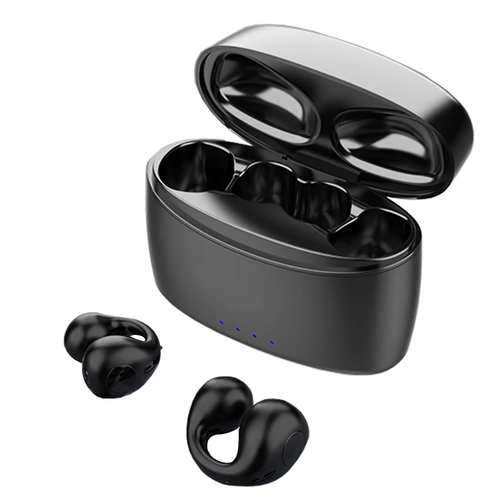 Bone Conduction Earbuds, Bluetooth 5.3, 36H Playtime, Waterproof, Mini Sport Headphones, Black