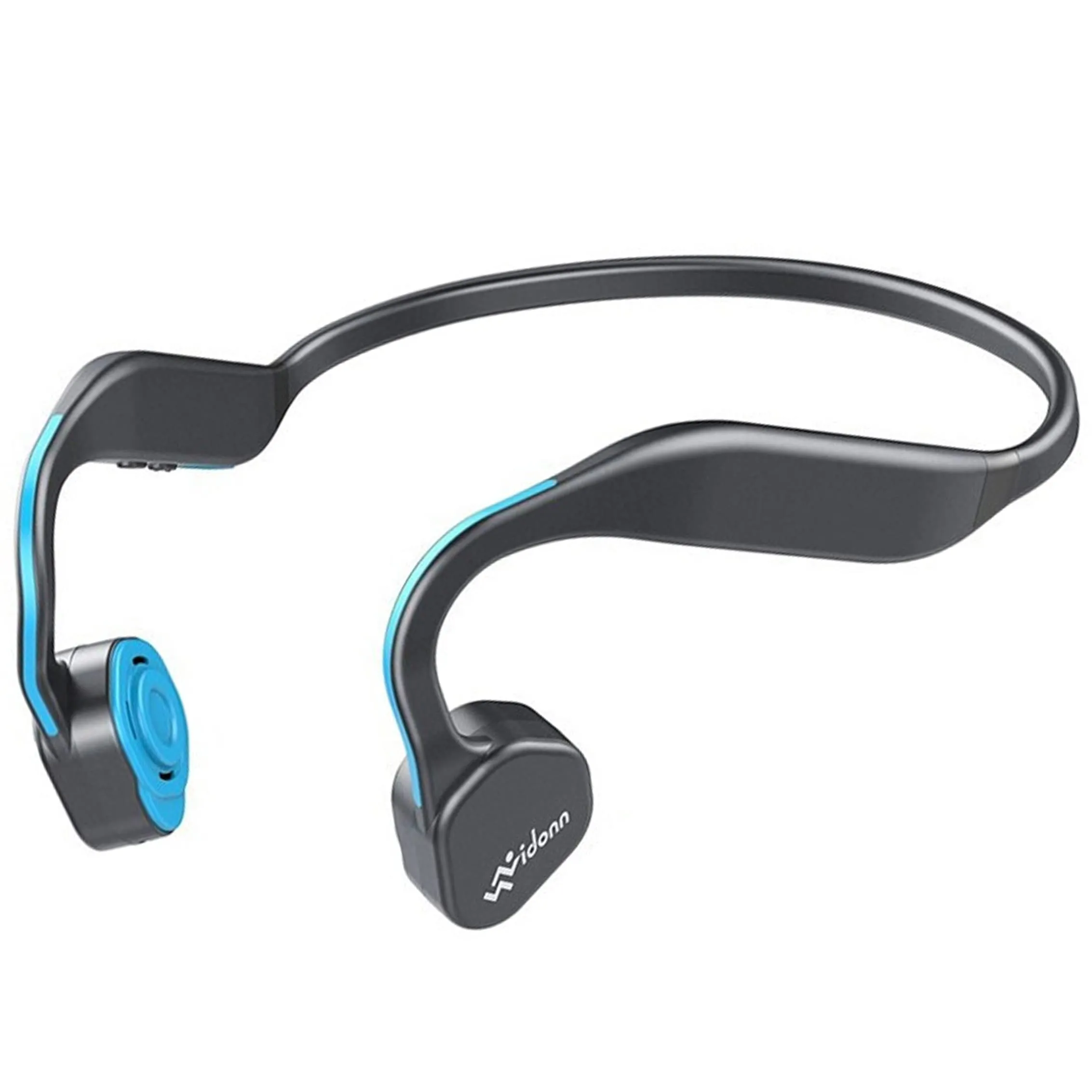 Bone Conduction Headphones F1 Wireless Earphones, Sweat Resistant, Bluetooth 5.0, Blue