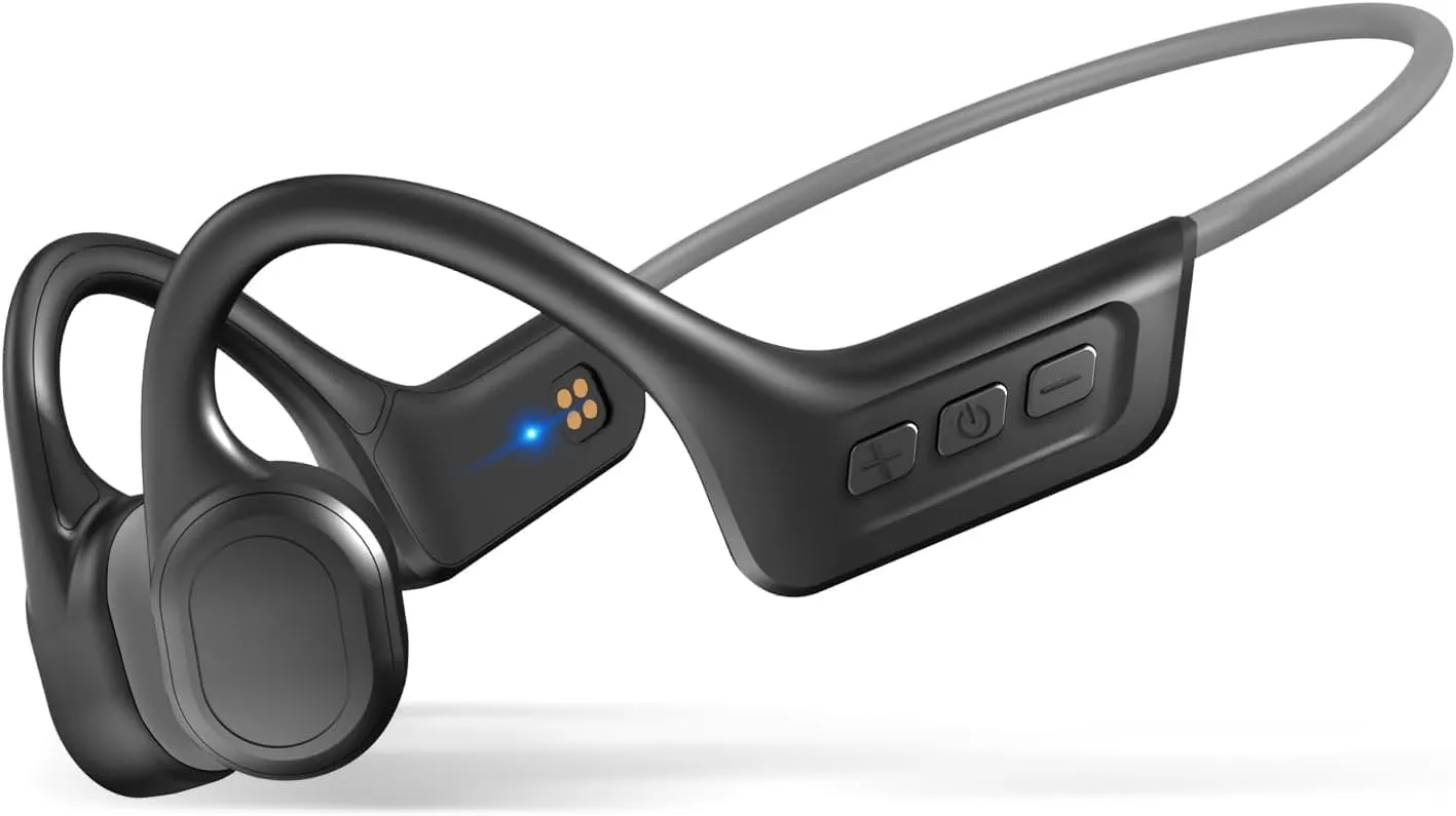 Bone Conduction Headphones, IPX7 Waterproof Wireless Earbuds, Bluetooth 5.3, 10H Playtime, Gray3