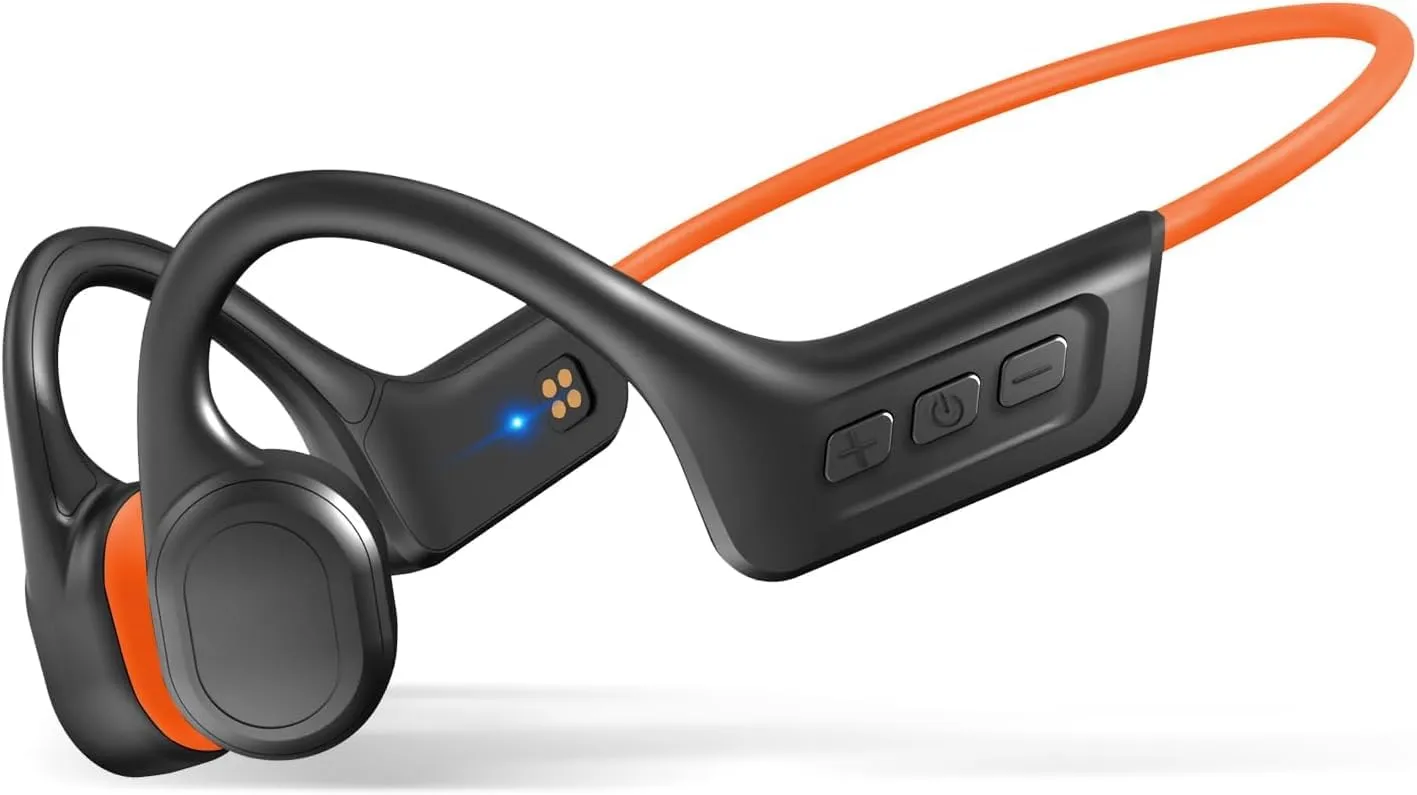 Bone Conduction Headphones, Open-Ear Bluetooth 5.3, IPX7 Waterproof, 10H Battery Life, Lightweight