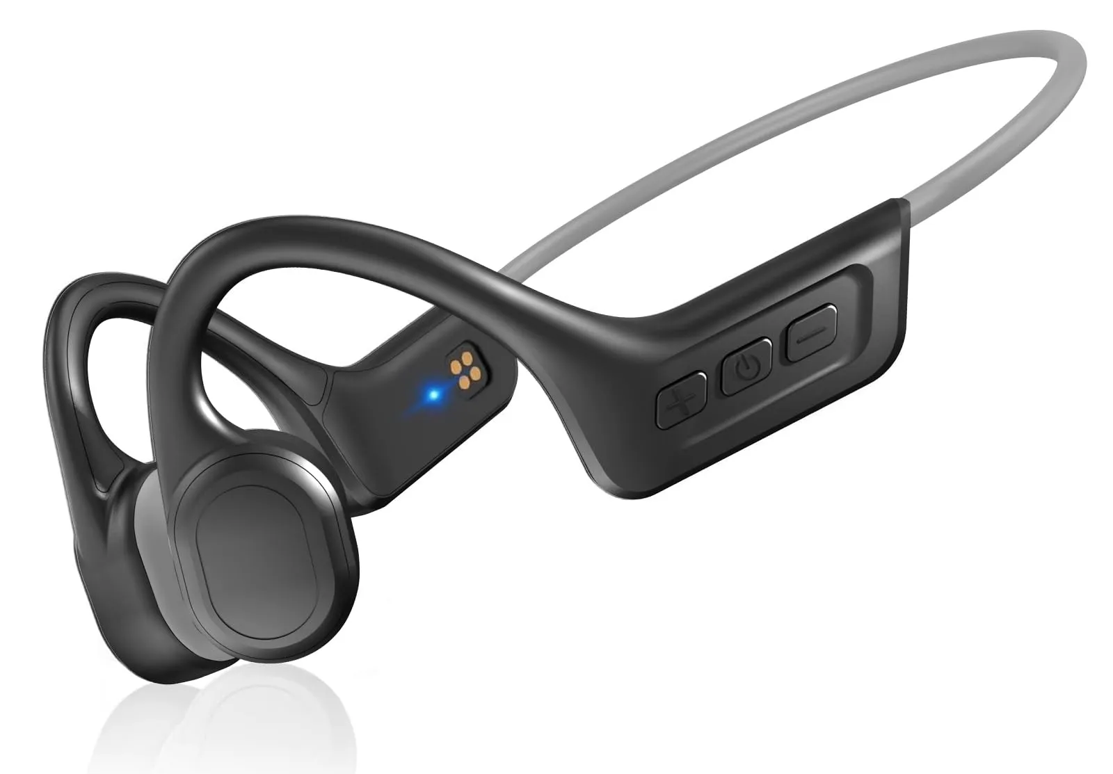 Bone Conduction Headphones, Wireless Bluetooth 5.3, IPX7 Waterproof, 10H Playtime, Open Ear Design