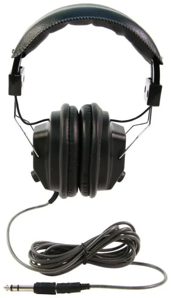 Califone 3068AV Switchable Stereo/Mono Over-Ear Headphones – Noise-Reducing, Black, 10-Foot Cord