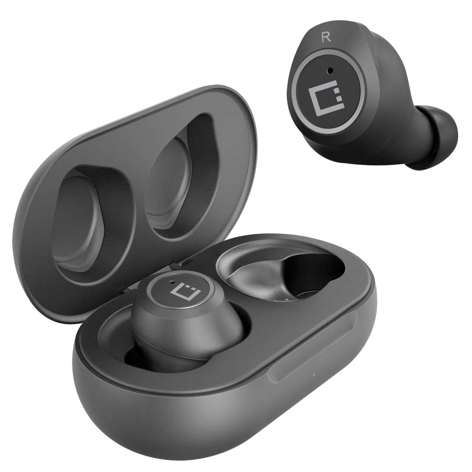 Cellet Wireless V5 Bluetooth Earbuds for Realme X50 Pro Player, Noise-Isolating, Black