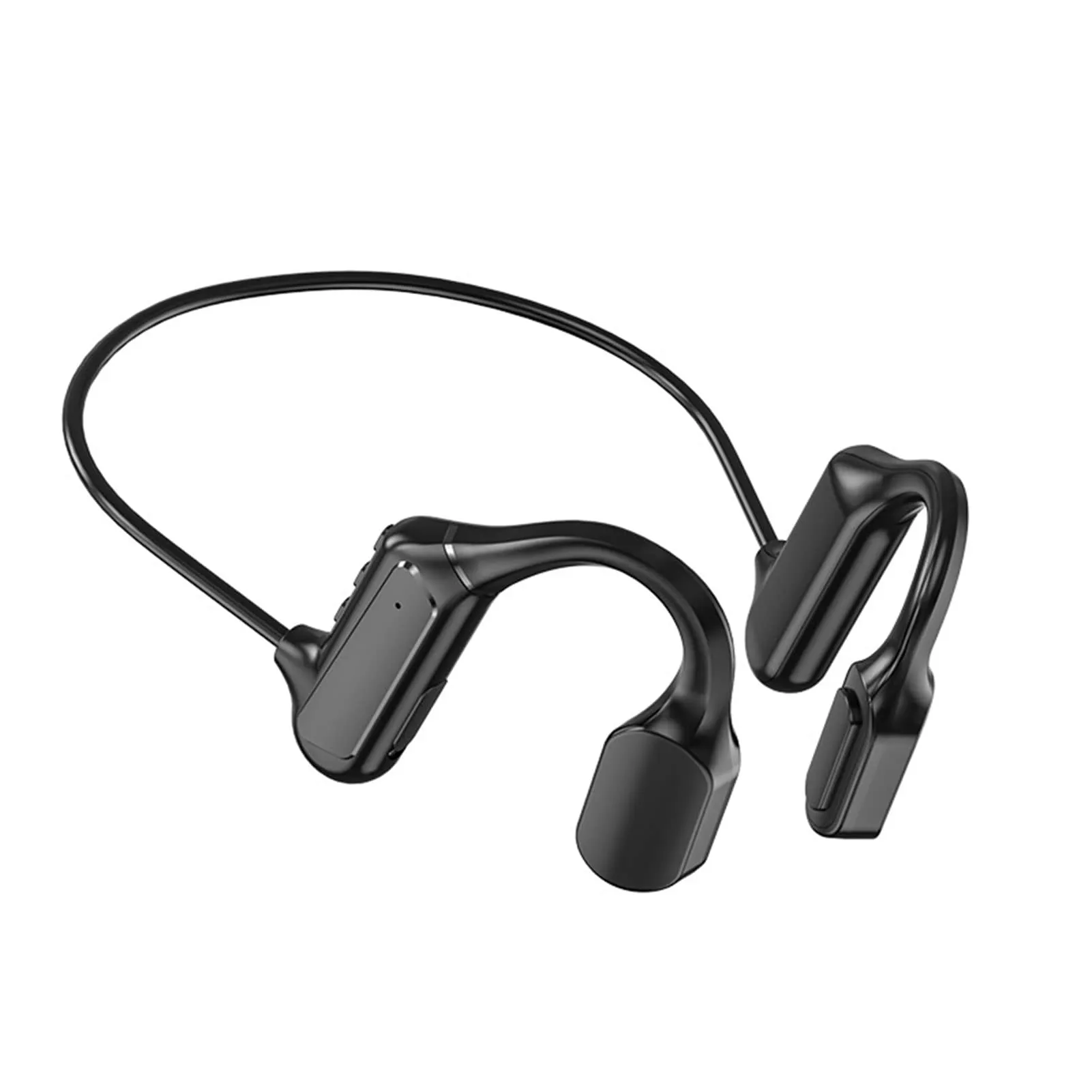 CHUYI Open Ear Bluetooth Headphones, Waterproof, 16Hrs Playtime, Noise Cancelling, Black