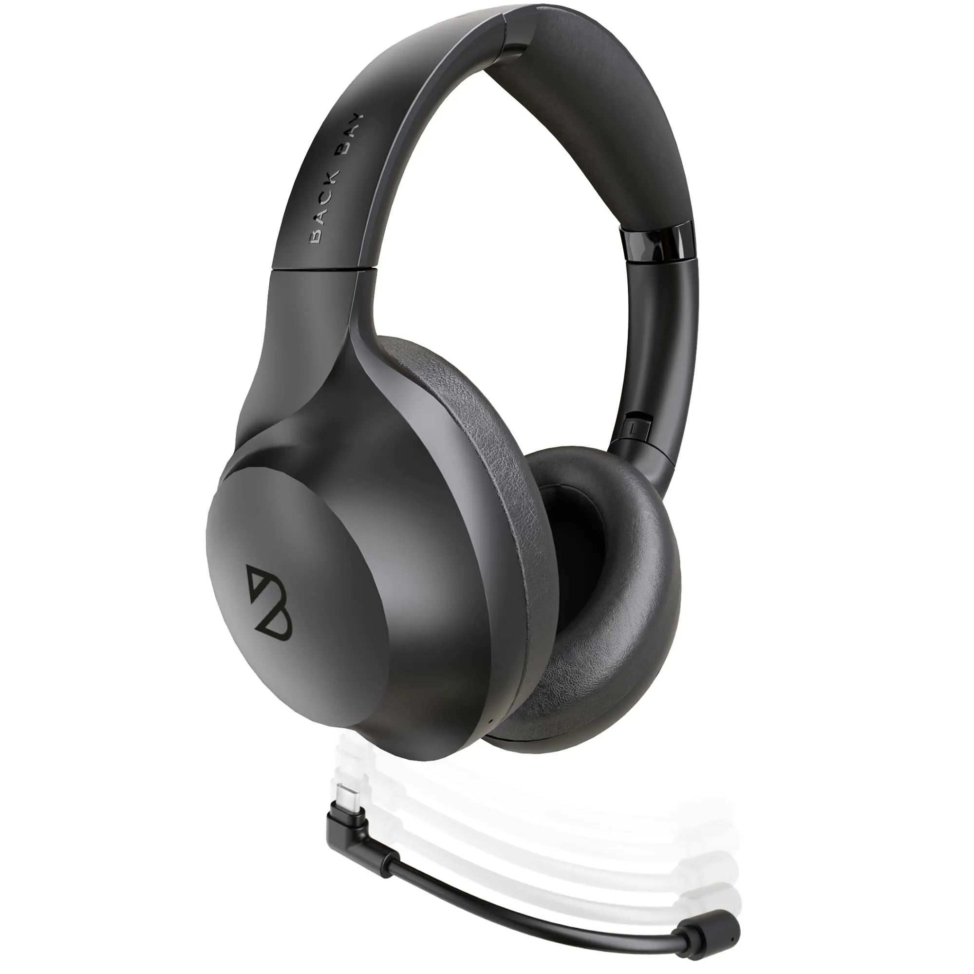 ClearCall 70 Bluetooth Headphones - Removable Boom Mic, 45-Hour Battery Life, Noise-Cancelling Mic