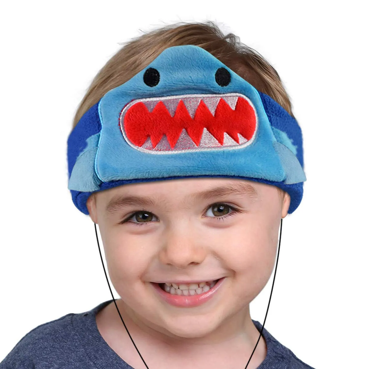 Contixo H1 Kids Headphones - 85dB Volume Limiting, Shark Design, Adjustable Fleece Headband