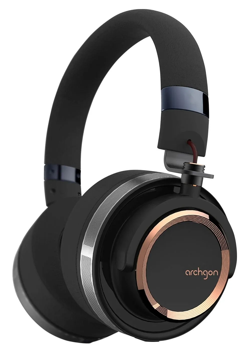 Delicato High-Resolution Audio Headphones, Gun Metal Gold/Black, Wired, Noise Isolation, 40mm Drivers