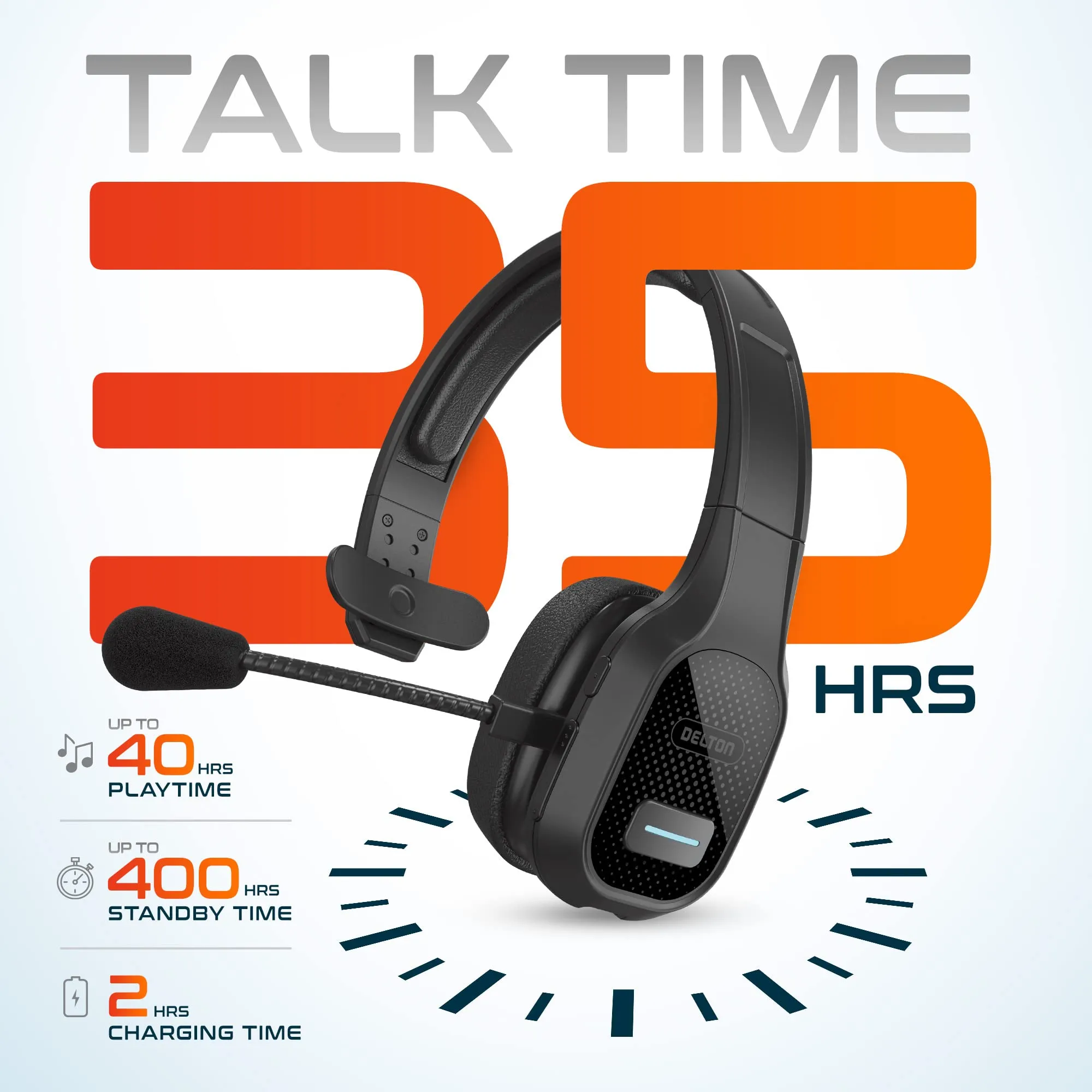 Bluetooth 5.0, 30 Hour Talk Time, 2-Pack