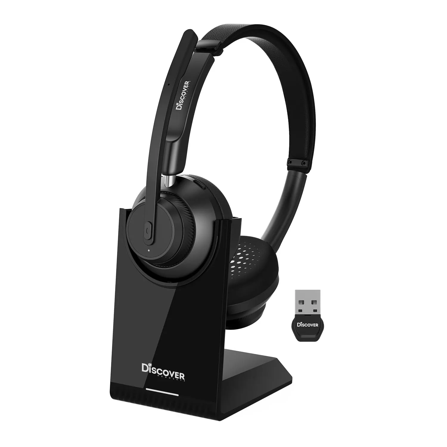 Discover Boomstick Wireless Bluetooth Headset - Dual Speaker with Noise-Canceling Microphone