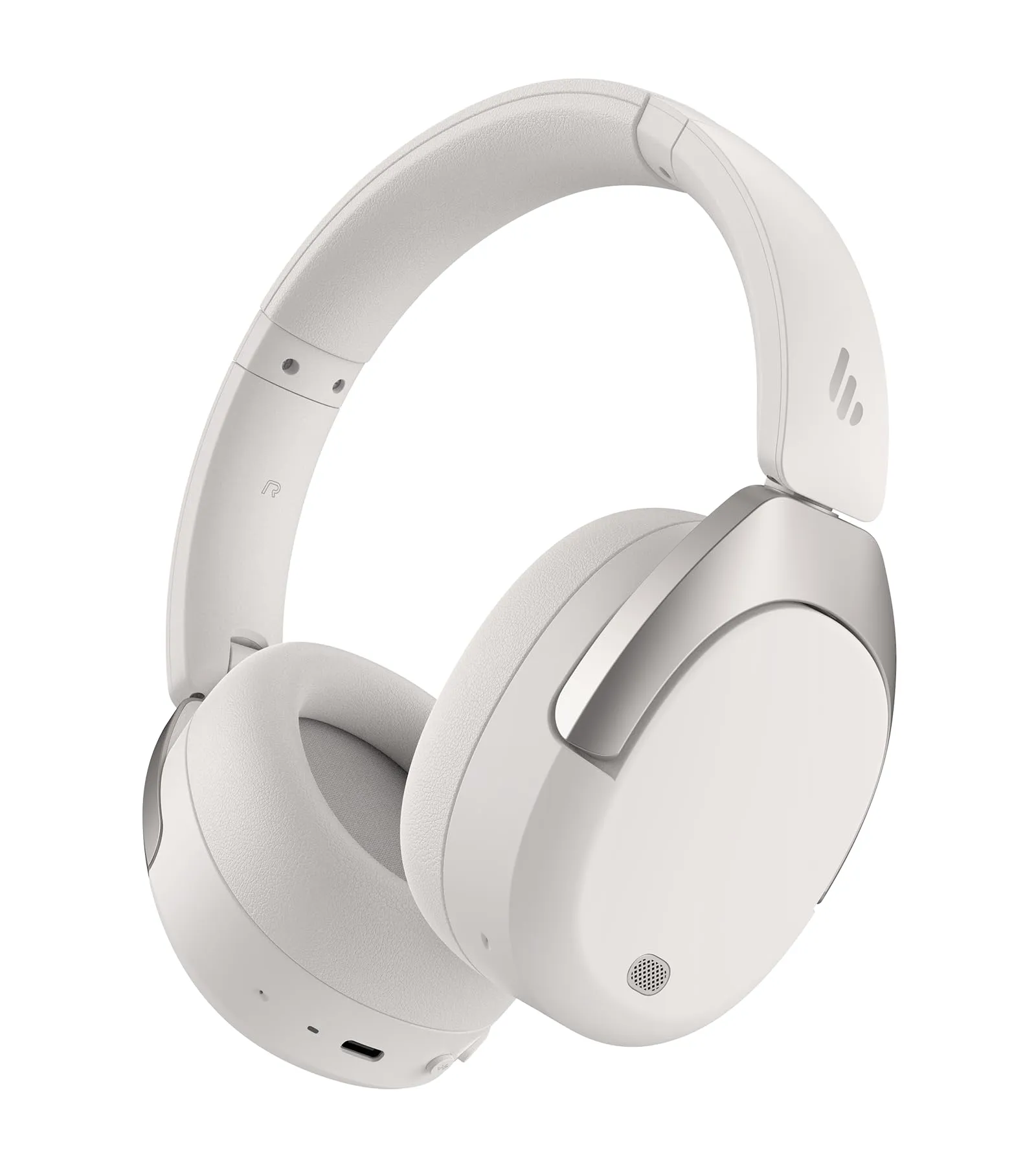 Edifier W830NB Wireless Over Ear Headphones -45dB Noise Cancelling, 94H Playtime, Sandwhite