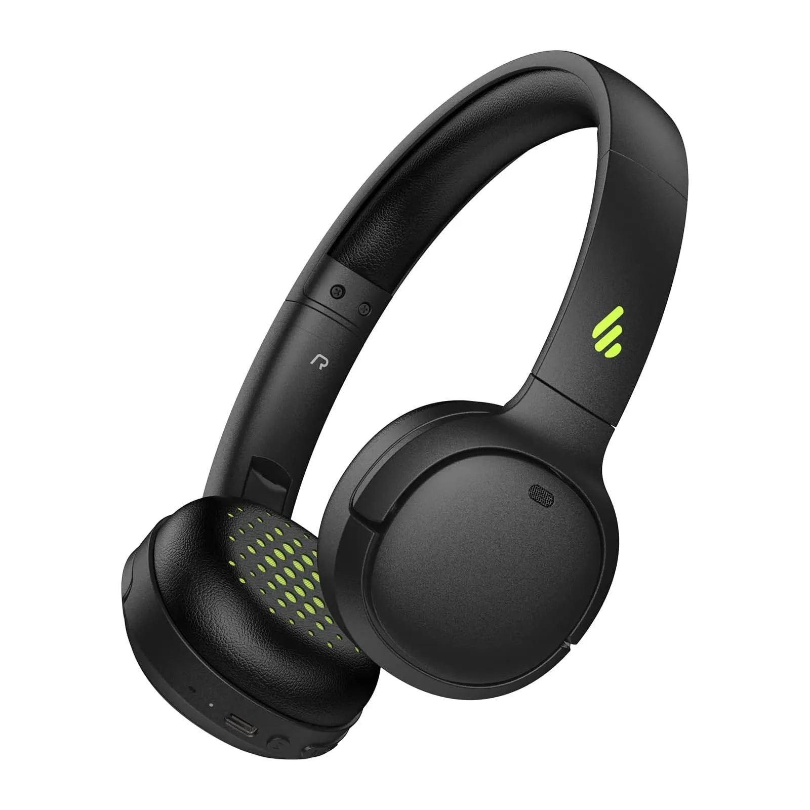 Edifier WH500 Wireless On-Ear Headphones, 40H Playtime, Bluetooth, Foldable Design, Solid Bass (Black)