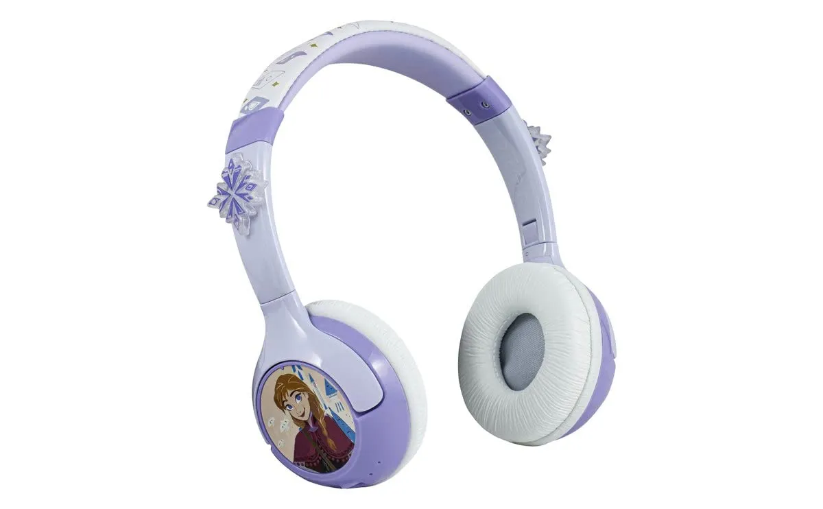 eKids Frozen Bluetooth Headphones for Kids, Wireless with Microphone, Volume Reduced, Foldable