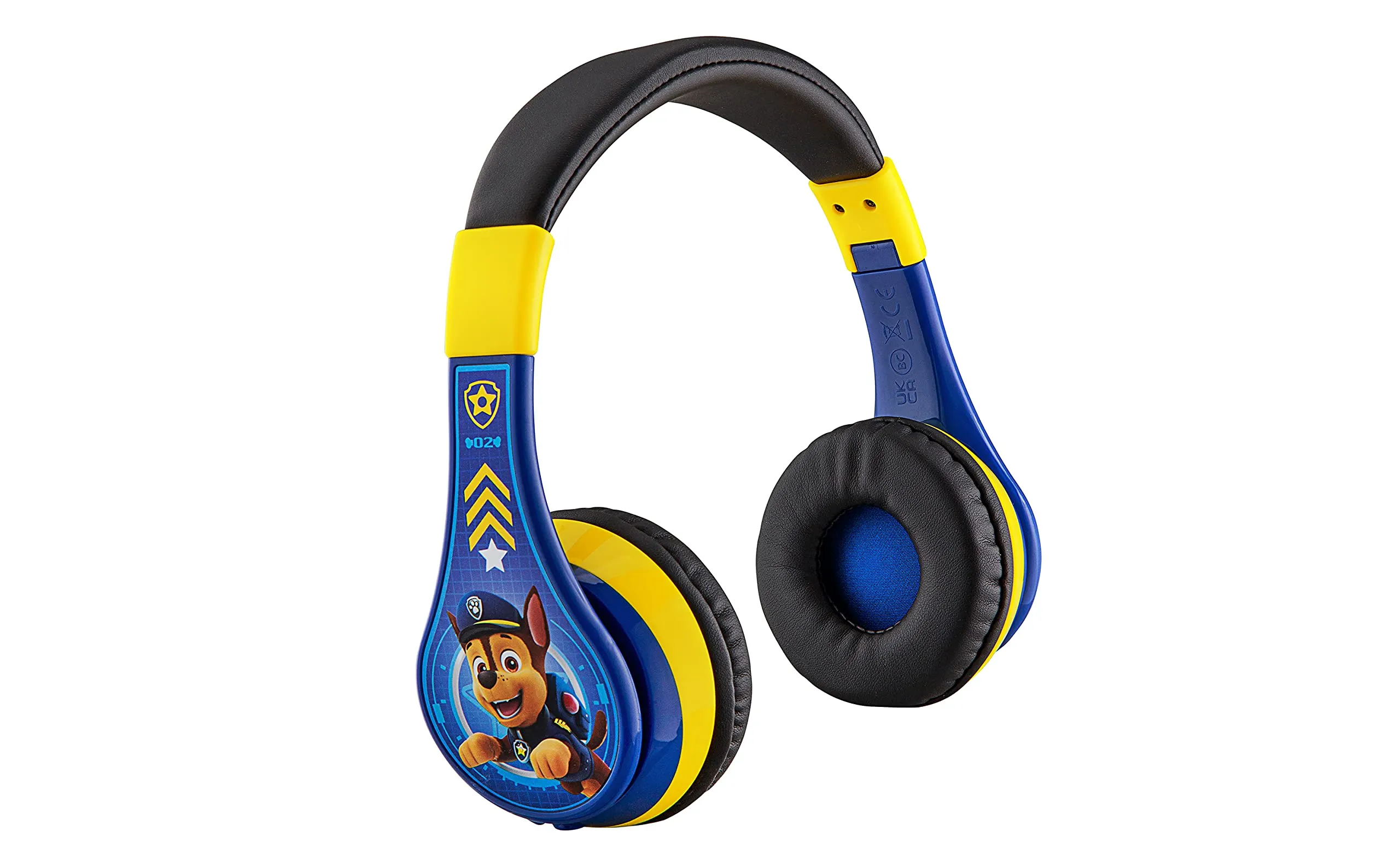 eKids Paw Patrol Kids Bluetooth Headphones - Wireless, Foldable, Volume Reduced, Microphone