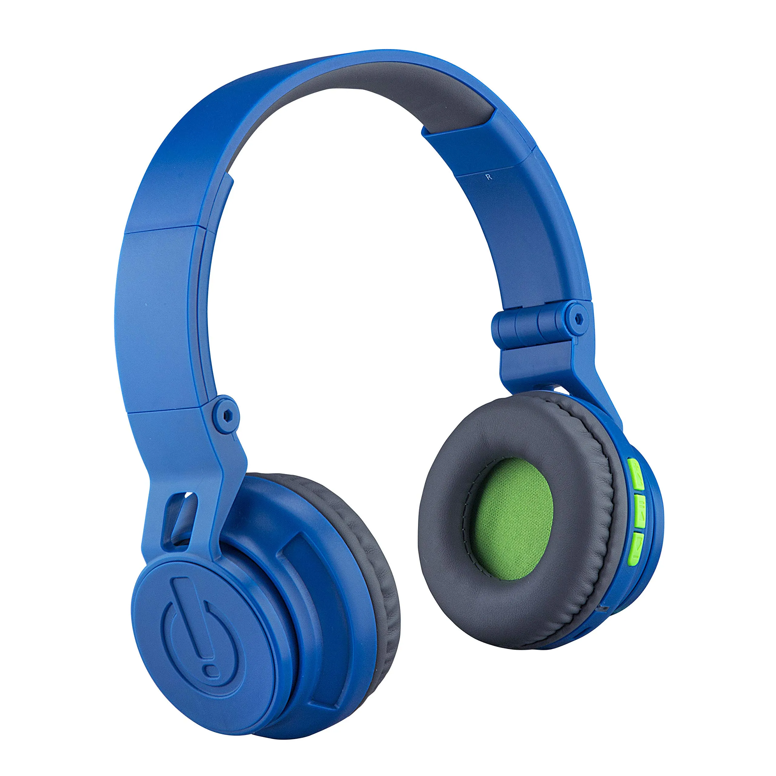 eKids Wireless Bluetooth Kids Headphones, Adjustable Blue Volume Reduced, Microphone & 30-Hour Battery