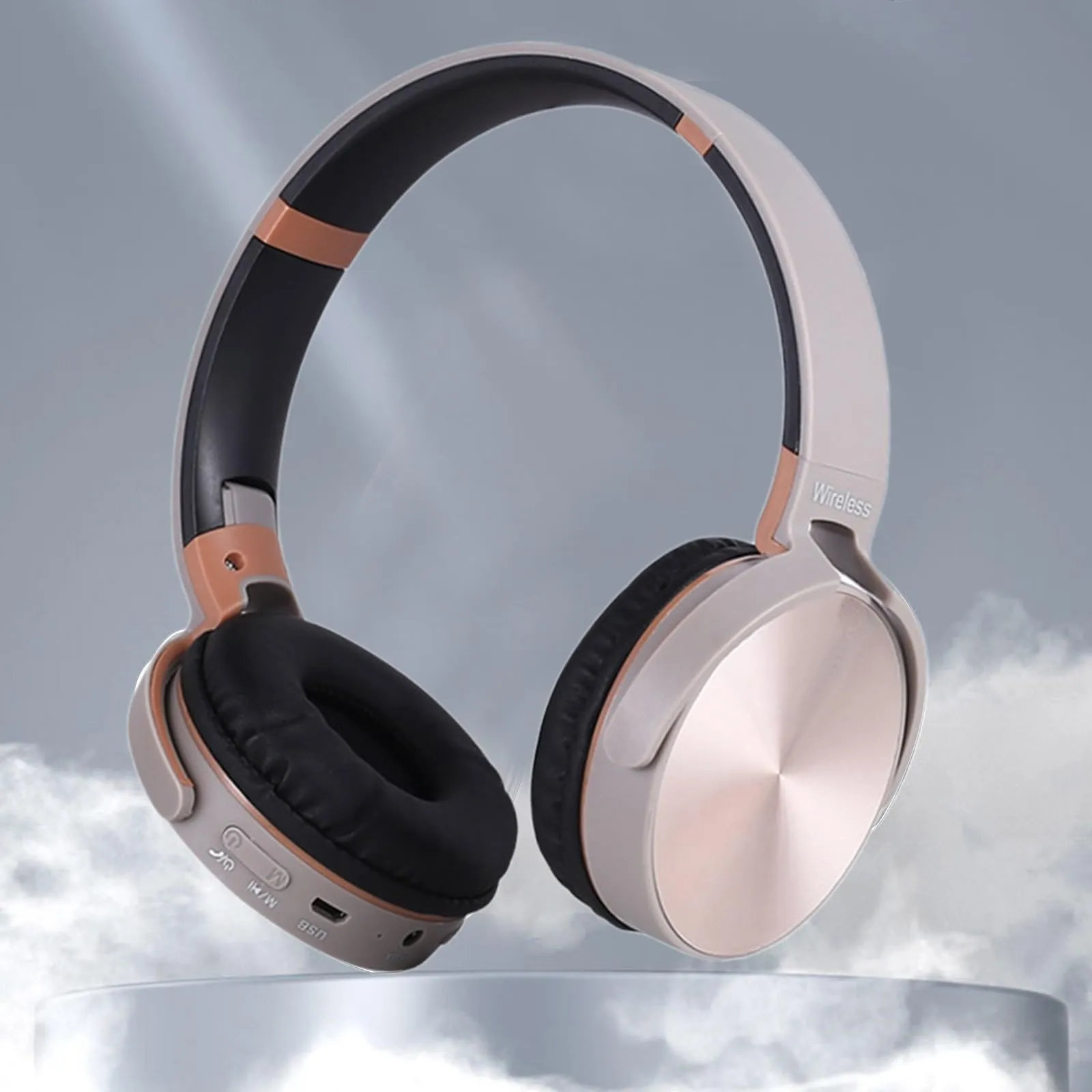 Ergonomic Over-Ear Headphones with Noise Cancelling, HiFi Stereo Sound & Long Battery Life